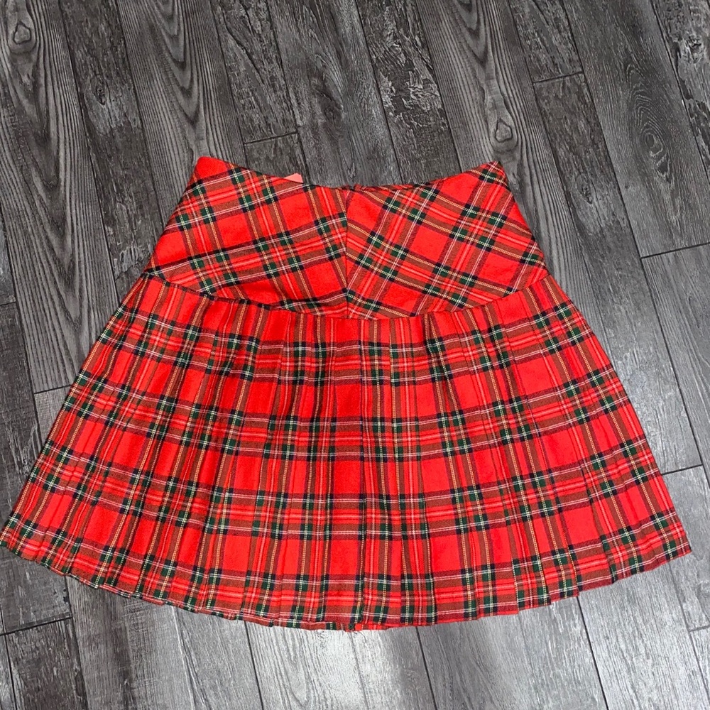 Plaid pleated skirt tennis skirt trendy